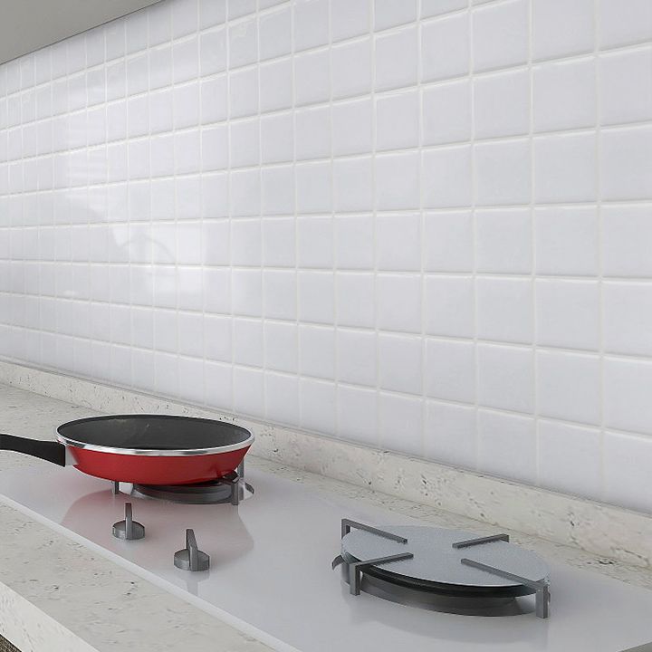 BowLift | White Mosaic Peel & Stick Tile Waterproof Kitchen Backsplash Wallpaper