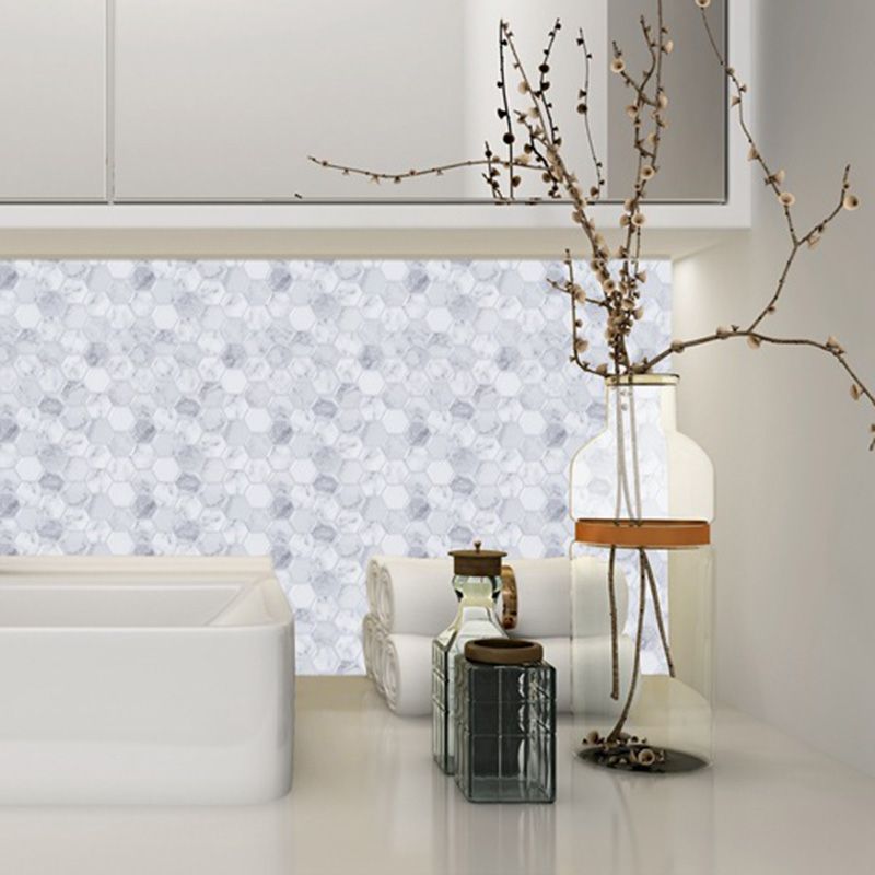 BowLift | Peel and Stick Tile Waterproof Hexagonal Plastic Peel and Stick Tile for Shower