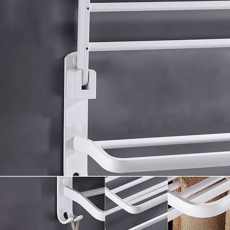 BowLift | White Bathroom Accessories Hardware Set Modern Bathroom Accessories Set, Towel Holder