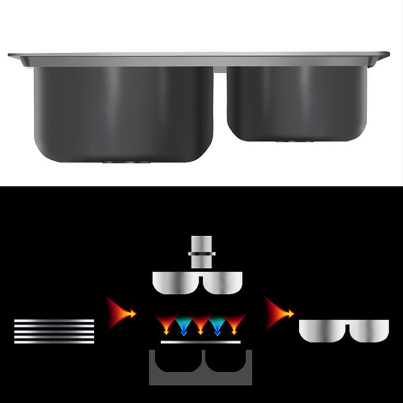 BowLift | Classic Style Kitchen Sink Stainless Steel Kitchen Sink with Drainage Hole Kit