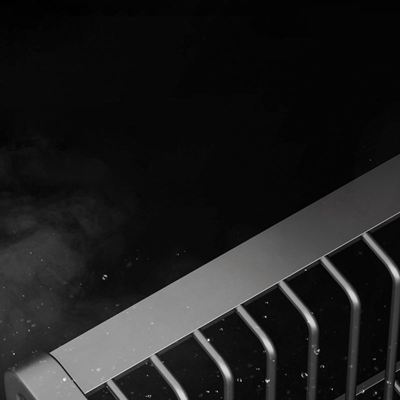 BowLift | Aluminum modern bathroom accessories set polished gray bathroom shelf/paper holder/robe hook