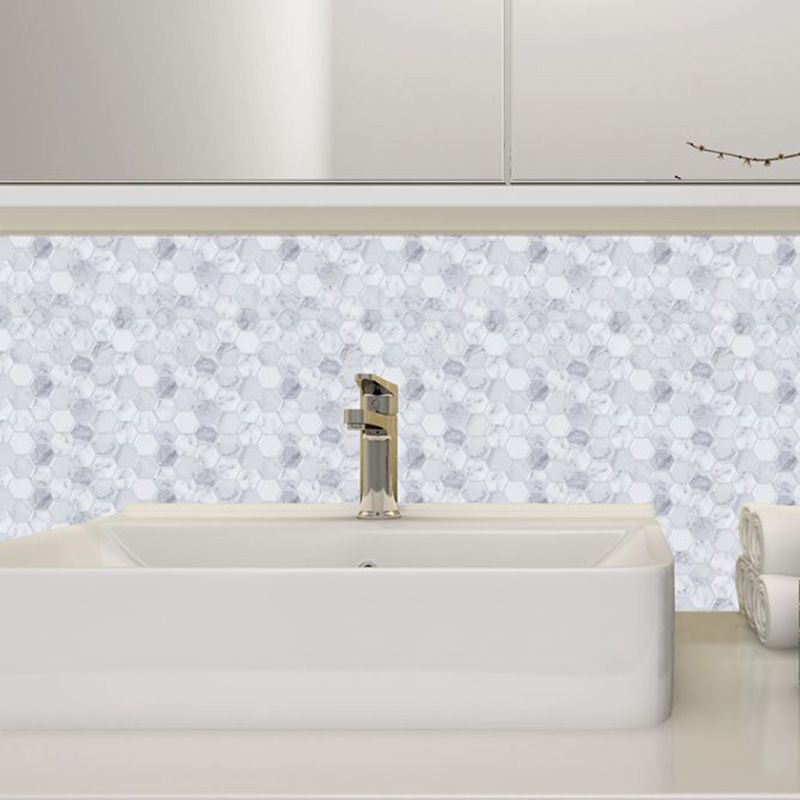 BowLift | Peel and Stick Tile Waterproof Hexagonal Plastic Peel and Stick Tile for Shower