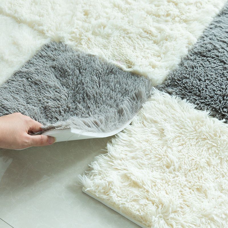 BowLift | Modern Carpet Tiles Interlocking Color Block Shag Carpet Tiles