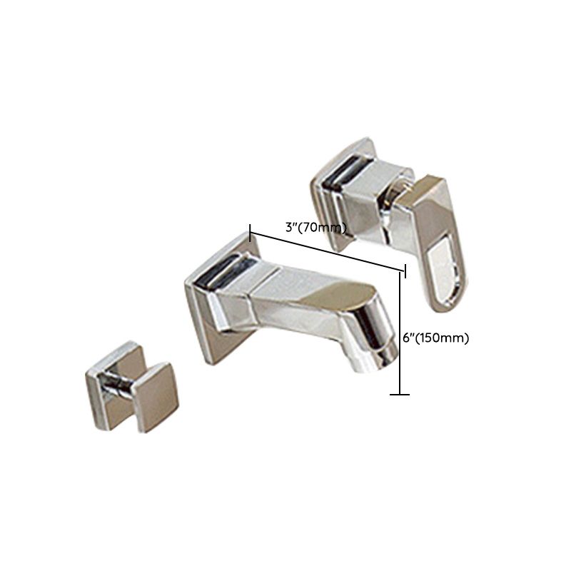 BowLift | Wall Mounted Faucet Brass Lever Handle Bathroom Faucet Hand Shower