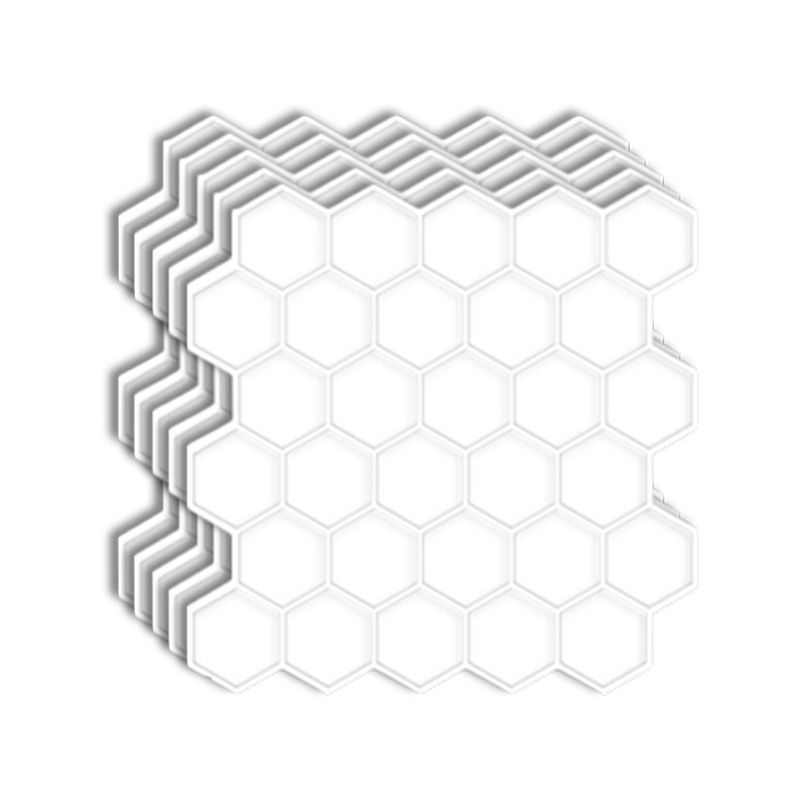 BowLift | Peel-and-Stick Tiles Hexagonal Waterproof PVC Peel & Stick Mosaic Tile for Shower