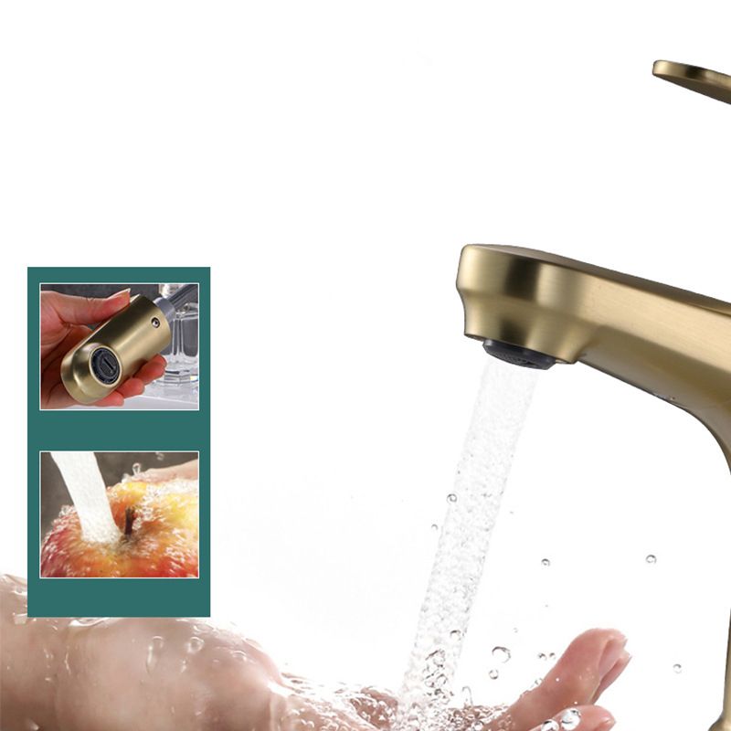 BowLift | Contemporary Basin Faucet Copper Pure Color Single Lever Retractable Basin Faucet