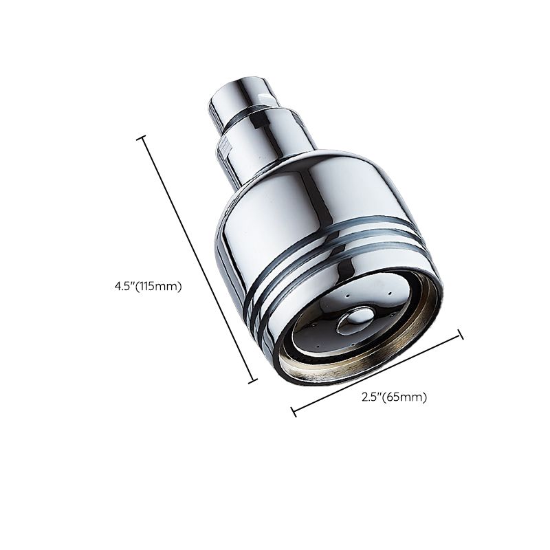 BowLift | Round shower head made of stainless steel in silver wall-mounted shower head
