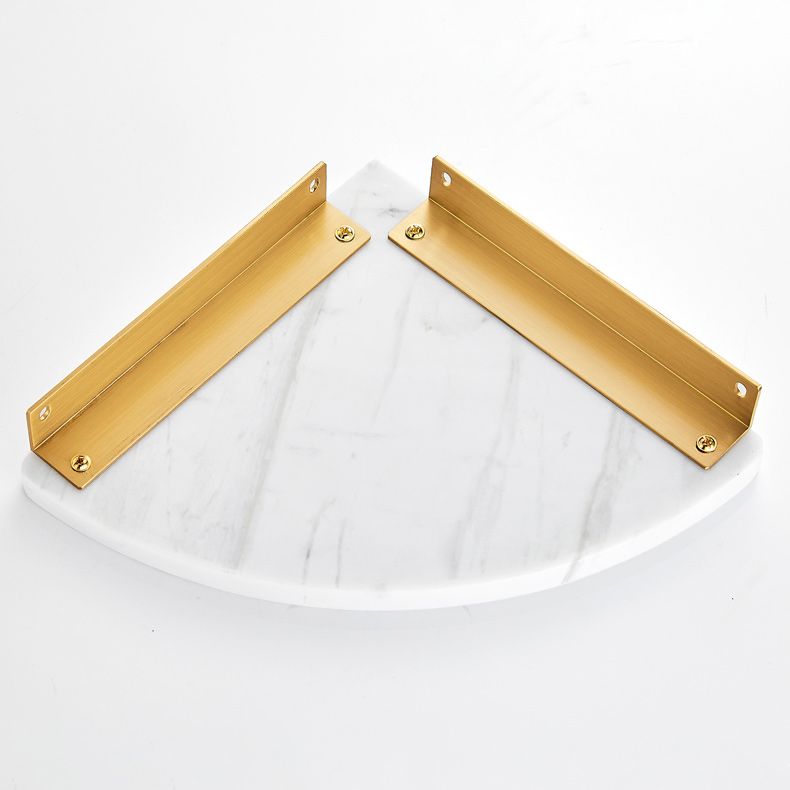 BowLift | 2-piece Bathroom Hardware Set Metal and Marble Bathroom Shelf Set