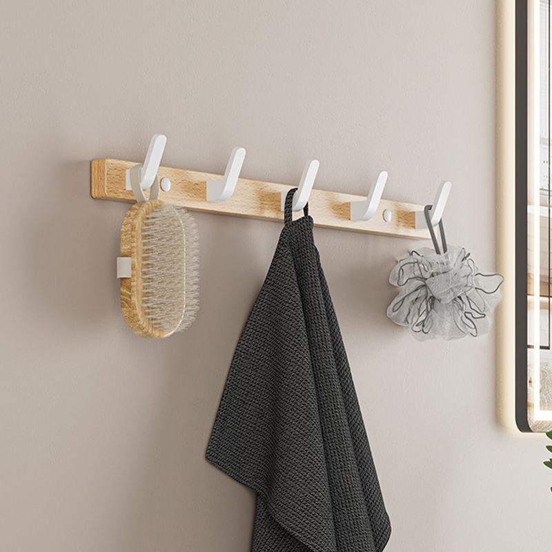 BowLift | White Metal and Solid Wood Bathroom Accessories Hardware Set
