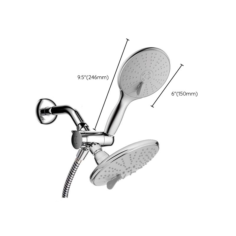 BowLift | Wall-mounted Dual Shower Traditional Round Dual Shower Heads