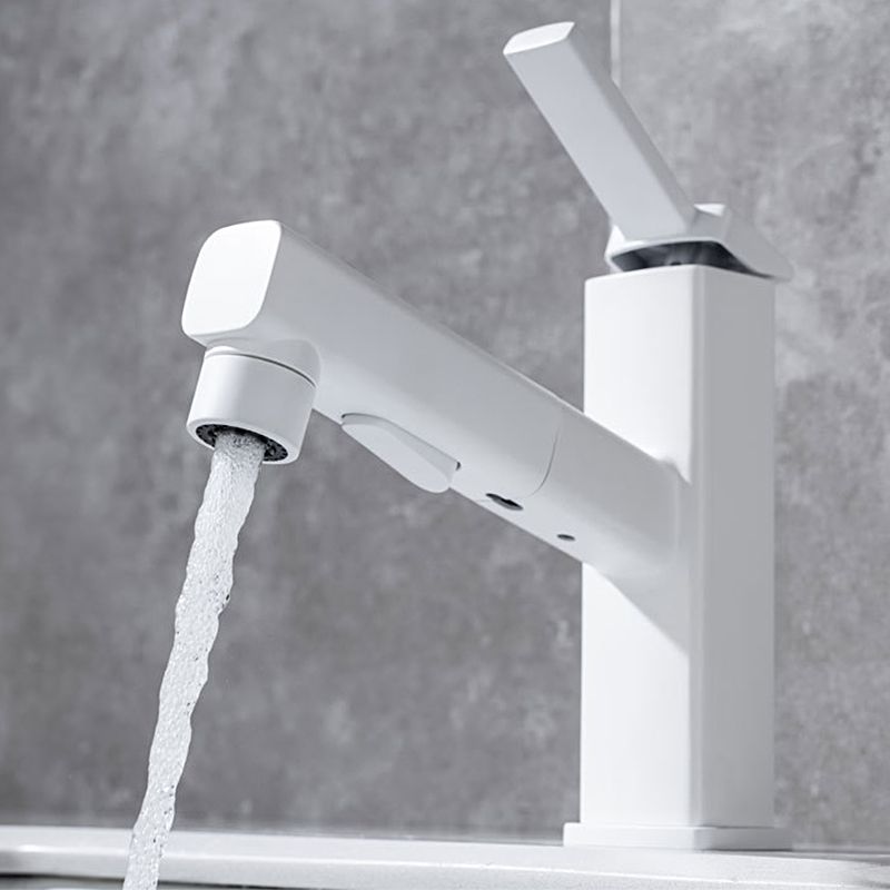 BowLift | Lever Handle Faucet Pull-Out Basin Faucet with Swivel Spout