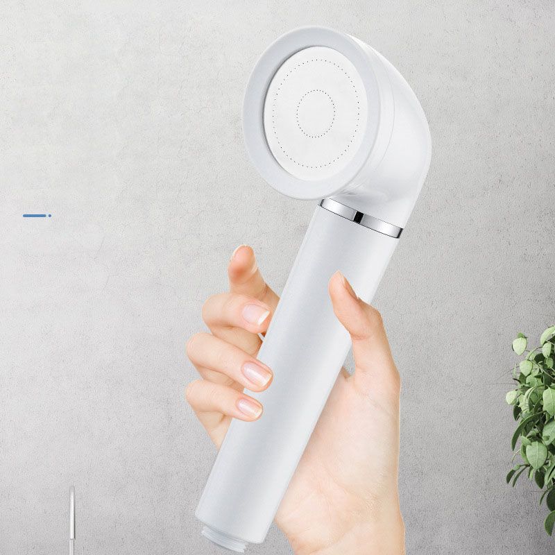 BowLift | White round shower head plastic supercharged hand shower