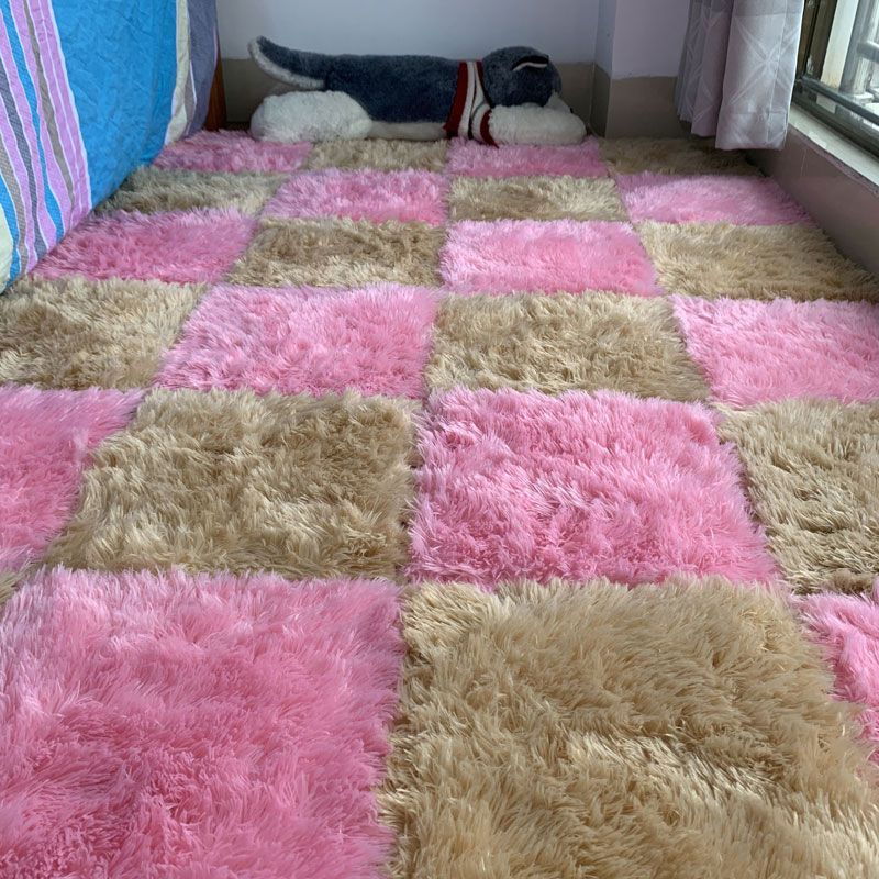 BowLift | Modern Carpet Tiles Interlocking Color Block Shag Carpet Tiles