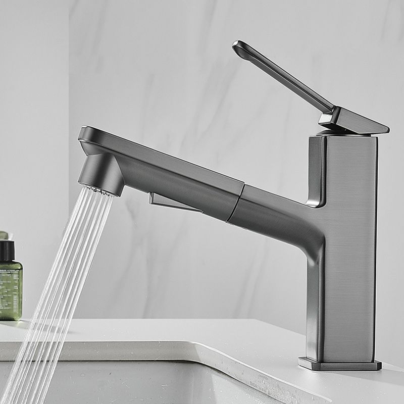 BowLift | Contemporary Container Faucet Lever Handles Low Arc Copper Container Faucet