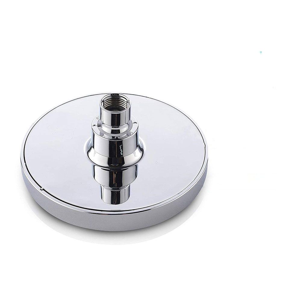 BowLift | Contemporary Fixed Shower Head Round Metal Spray Head in Silver