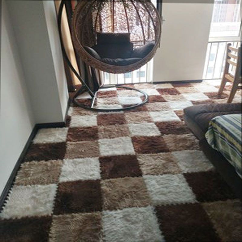 BowLift | Modern Carpet Tiles Interlocking Color Block Shag Carpet Tiles