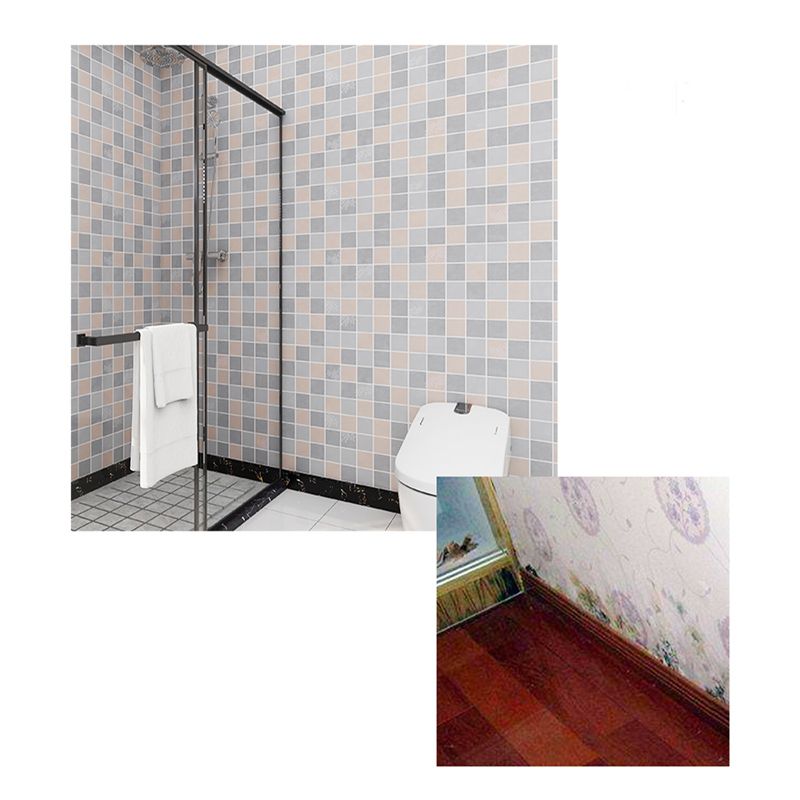 BowLift | Grid Mosaic Peel & Stick Tiles Scratch-resistant Wallpaper for Bathroom Back Wall