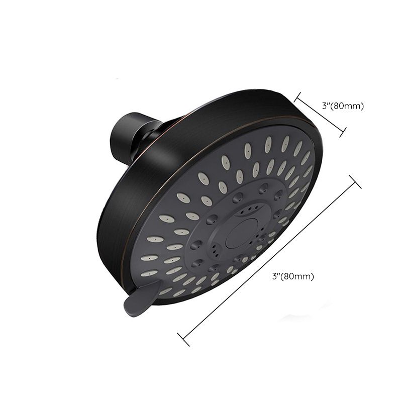 BowLift | Round metal shower head Traditional adjustable spray pattern shower head