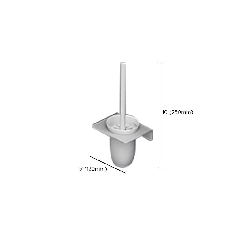 BowLift | White contemporary bathroom accessory set stainless steel aluminum bathroom set