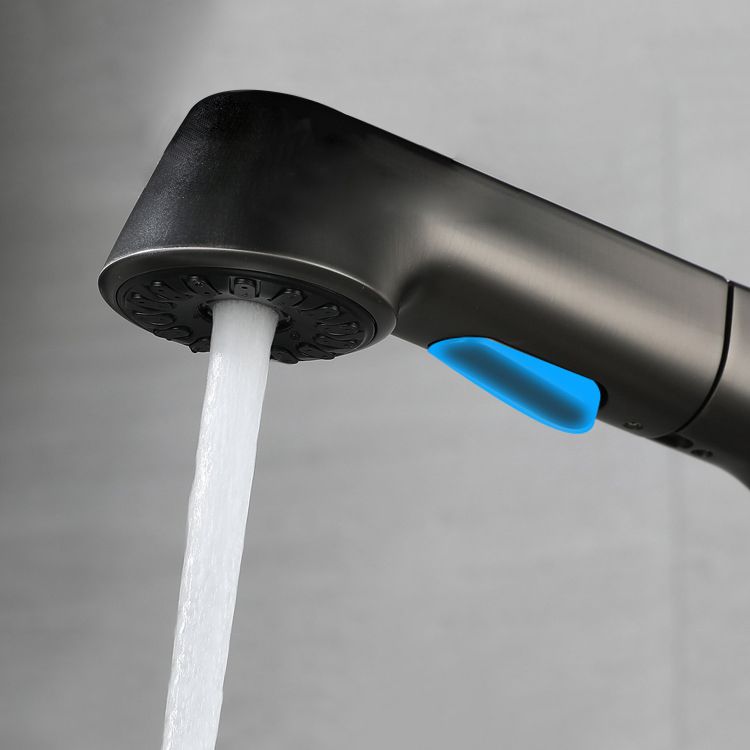 BowLift | Brass Contemporary Sink Faucet Pull-Out Round Bathroom Faucet