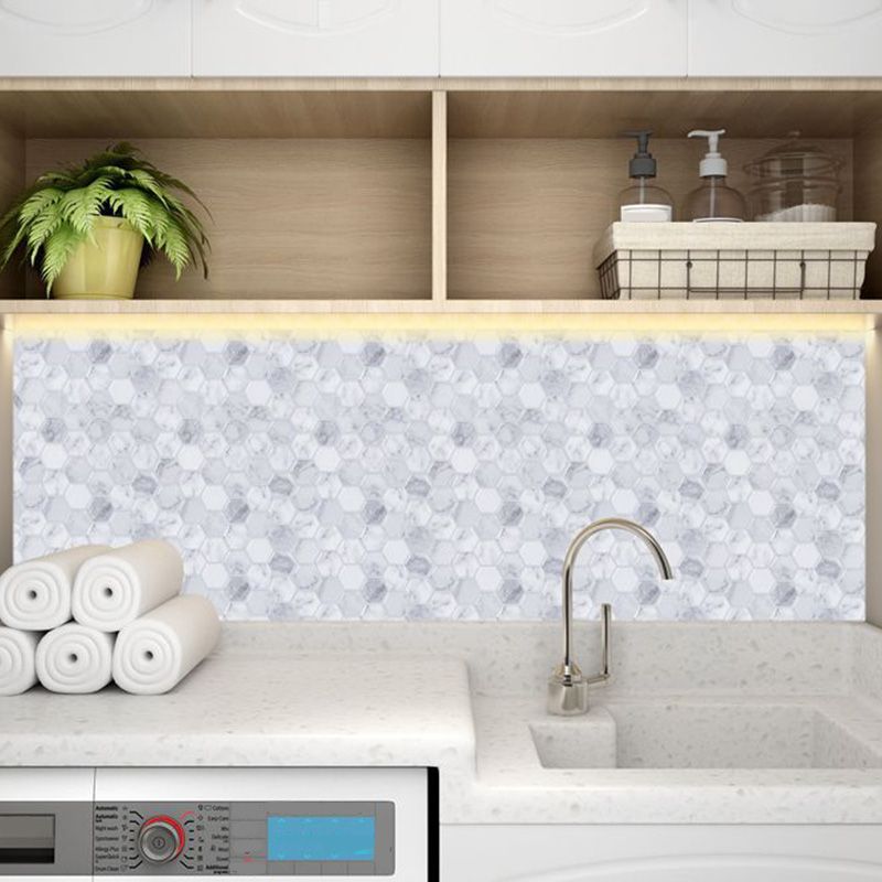 BowLift | Peel and Stick Tile Waterproof Hexagonal Plastic Peel and Stick Tile for Shower