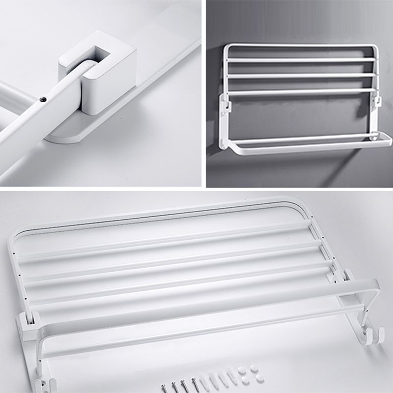 BowLift | White Bathroom Accessories Hardware Set Modern Bathroom Accessories Set, Towel Holder