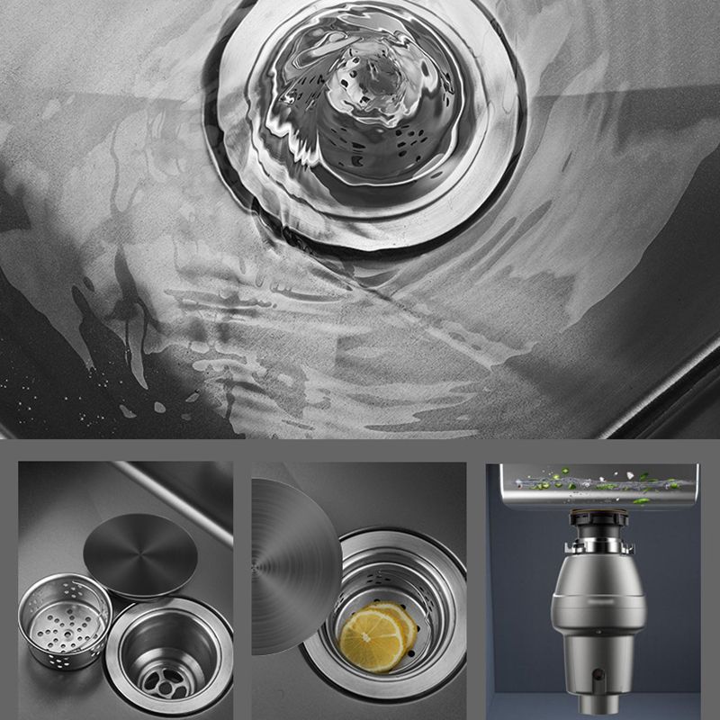 BowLift | Classic Round Sink Stainless Steel Built-in Sink Non-Slip Round Basin for the Kitchen