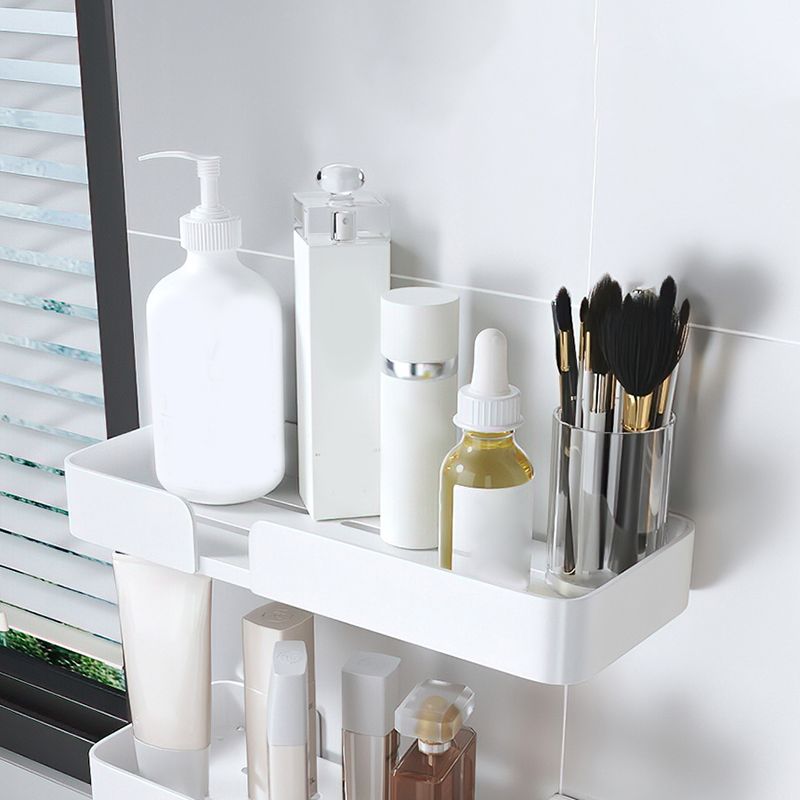 BowLift | White Bathroom Set Modern 1/2/3 - Pieces Stainless Steel Bathroom Shelf