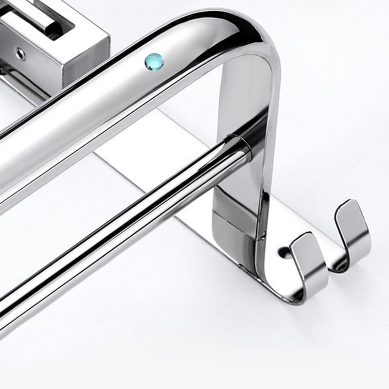 BowLift | Classic Polished Chrome Bathroom Accessory Set Towel Holder/Paper Holder/Robe Hooks Included