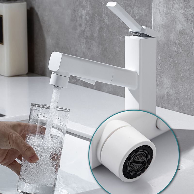 BowLift | Lever Handle Faucet Pull-Out Basin Faucet with Swivel Spout