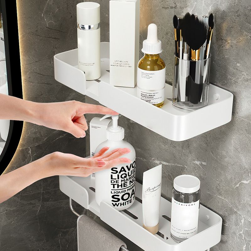 BowLift | White Bathroom Set Modern 1/2/3 - Pieces Stainless Steel Bathroom Shelf