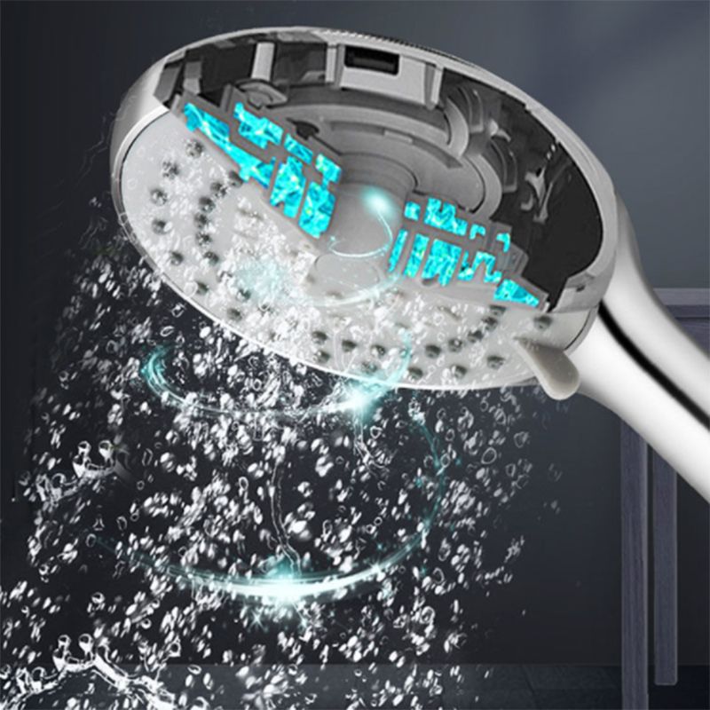 BowLift | Wall Mounted Round Shower Modern Style Metal Double Shower Heads