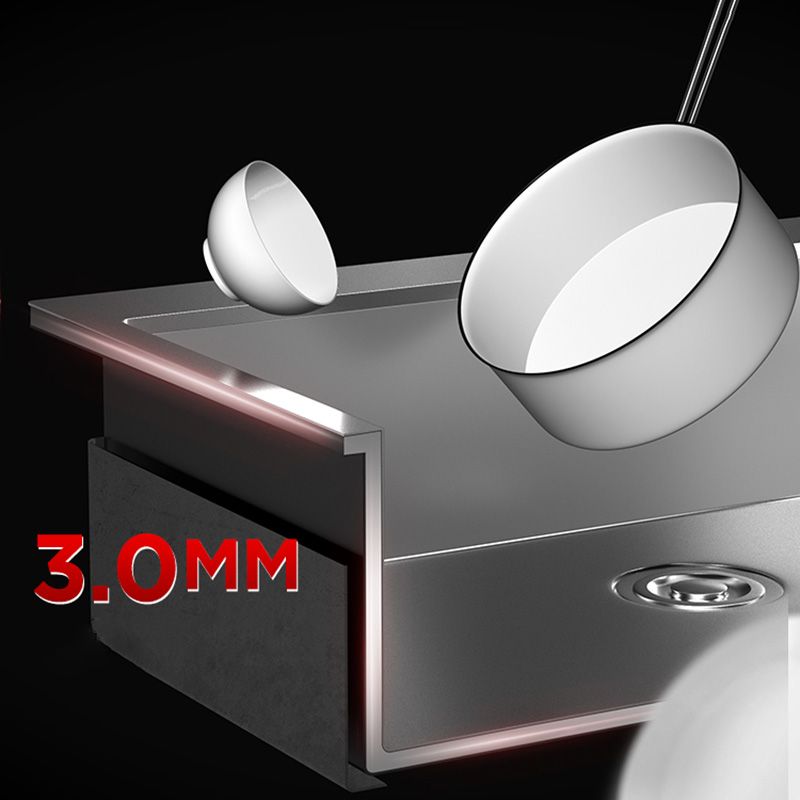 BowLift | Contemporary Style Kitchen Sink Stainless Steel Colorfast Built-in Sink