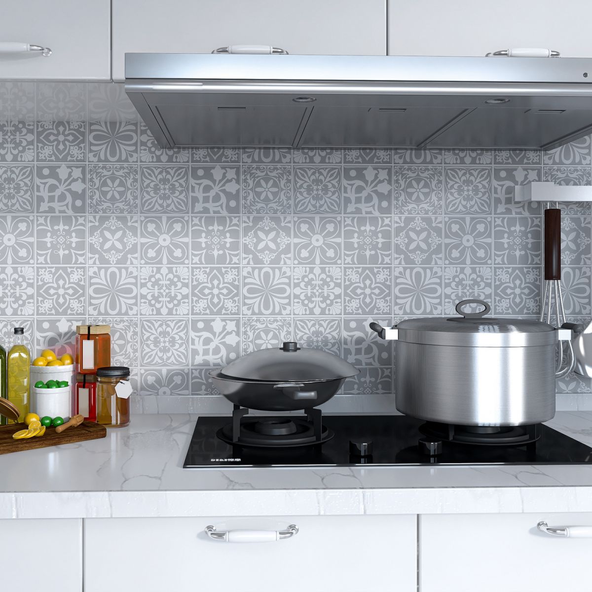 BowLift | Contemporary Peel & Stick Field Tile Plastic Mosaic Tiles Wallpaper