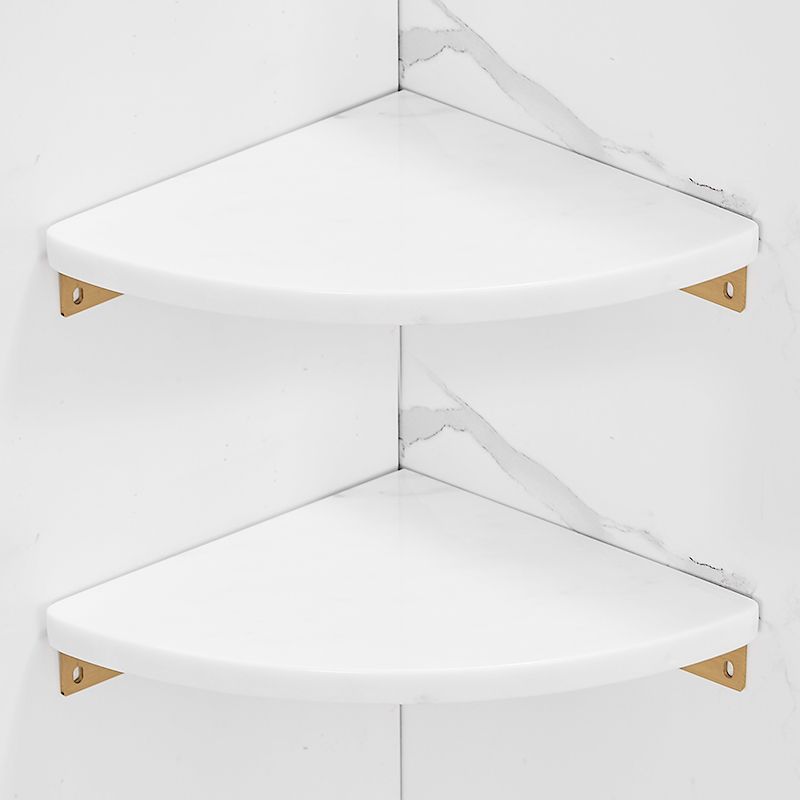 BowLift | Brushed Brass Bathroom Accessory Set Metal & Marble Bathroom Hardware Set with Bathtub Shelf