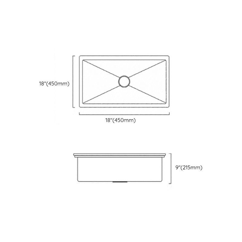 BowLift | Classic sink made of stainless steel built-in sink with scratch-resistant basin for the kitchen