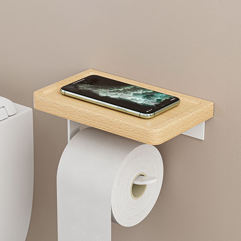 BowLift | White Metal and Solid Wood Bathroom Accessories Hardware Set