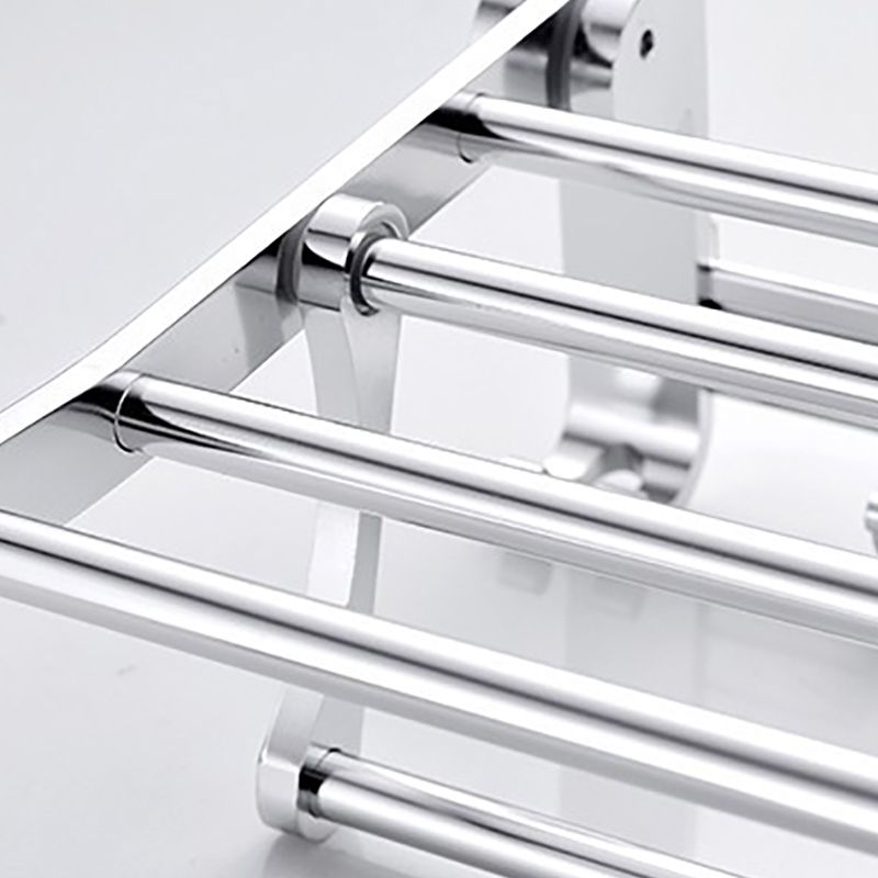 BowLift | Chrome/Black Classic Bathroom Accessory Set Modern Bath Shelf/Towel Bar & Paper Holder