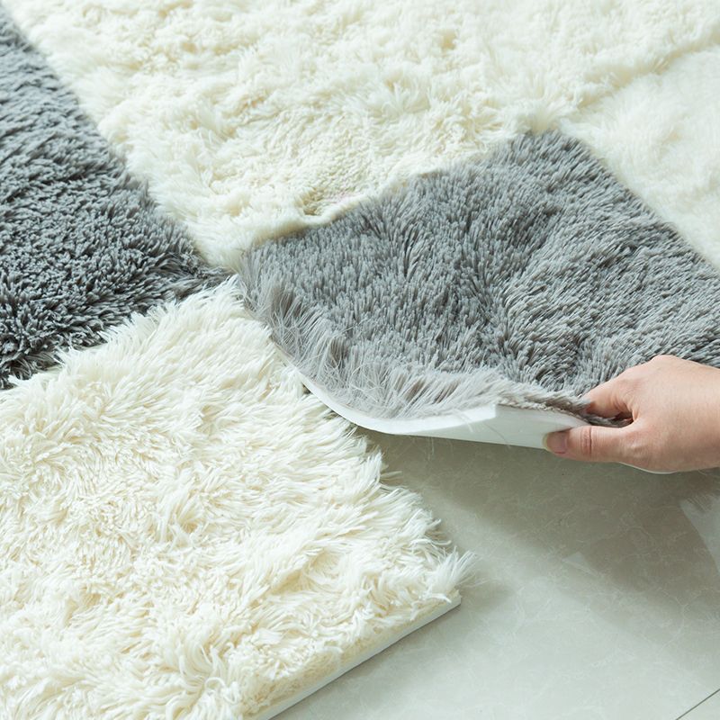 BowLift | Modern Carpet Tiles Interlocking Color Block Shag Carpet Tiles