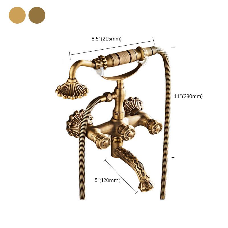 BowLift | Wall Mounted Metal Freestanding Bathtub Filler Copper Freestanding Faucet