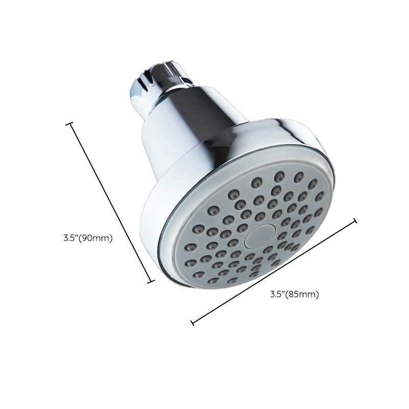 BowLift | Round shower head made of stainless steel in silver wall-mounted shower head