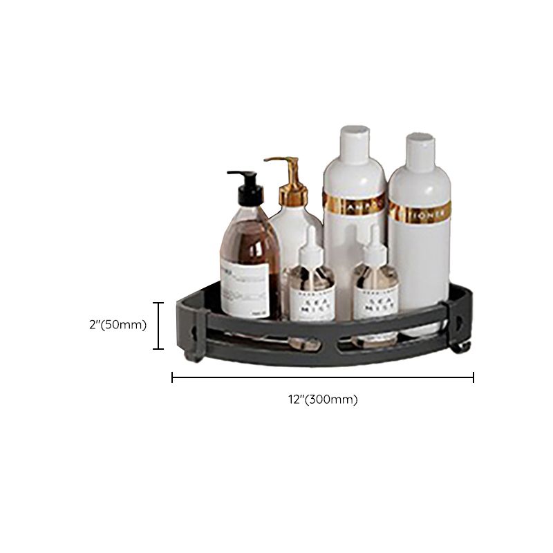 BowLift | Chrome/Black Classic Bathroom Accessory Set Modern Bath Shelf/Towel Bar & Paper Holder