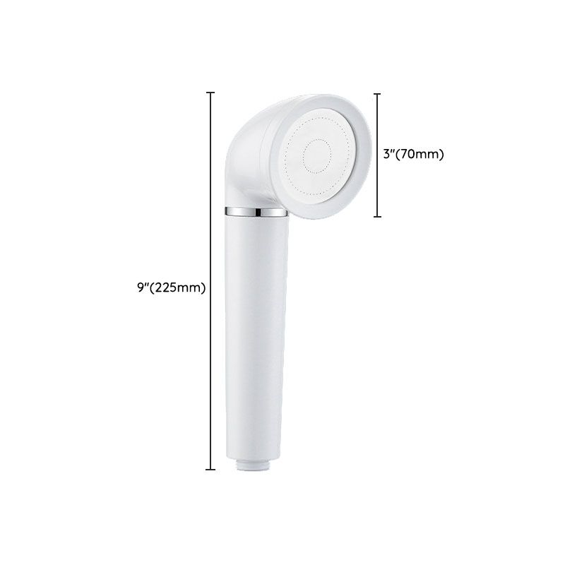 BowLift | White round shower head plastic supercharged hand shower