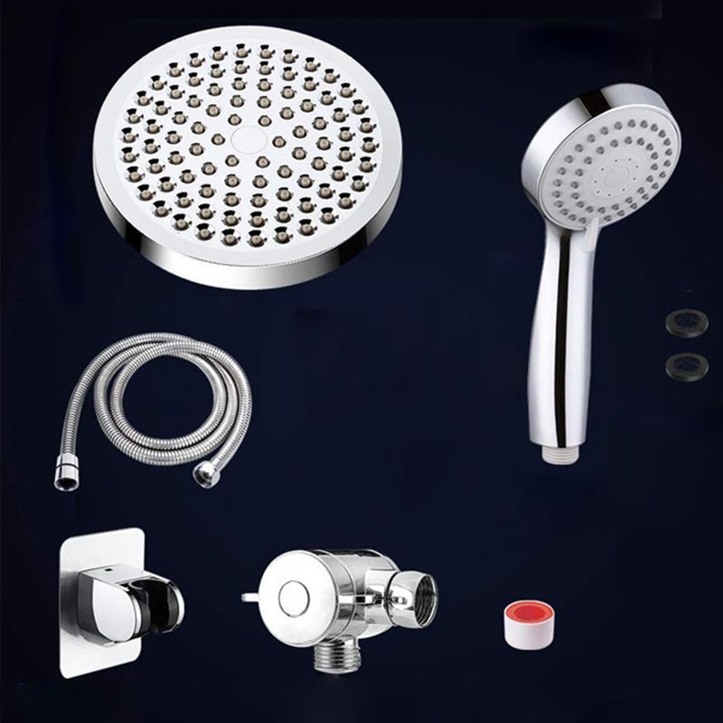 BowLift | Contemporary Shower Combination Double Shower Head Chrome Wall Mounted Round Shower Head