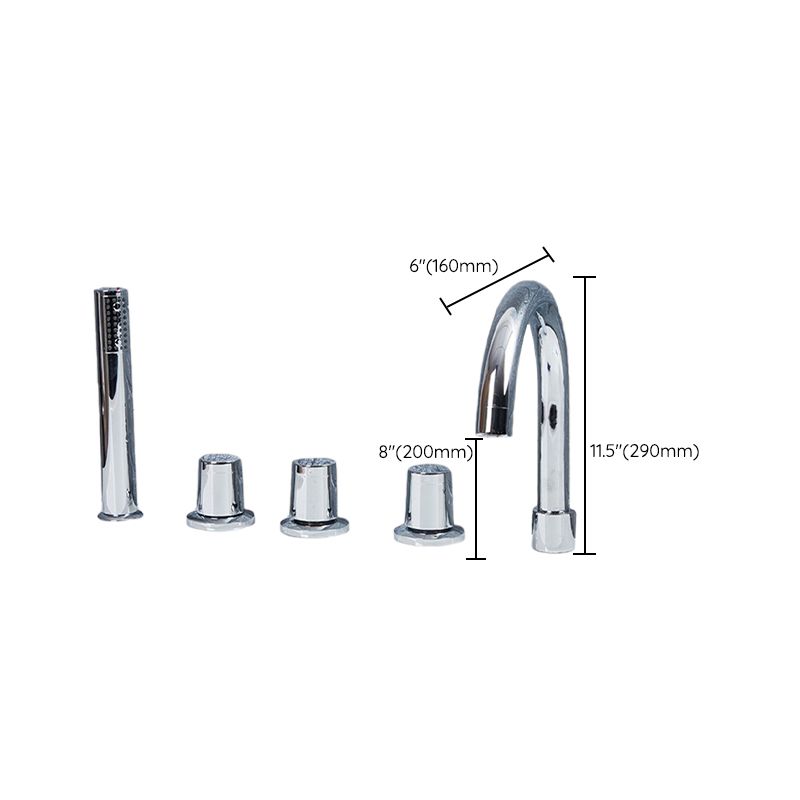 BowLift | Contemporary Style Bathroom Faucet Metal Deck Mounted Bathroom Faucet