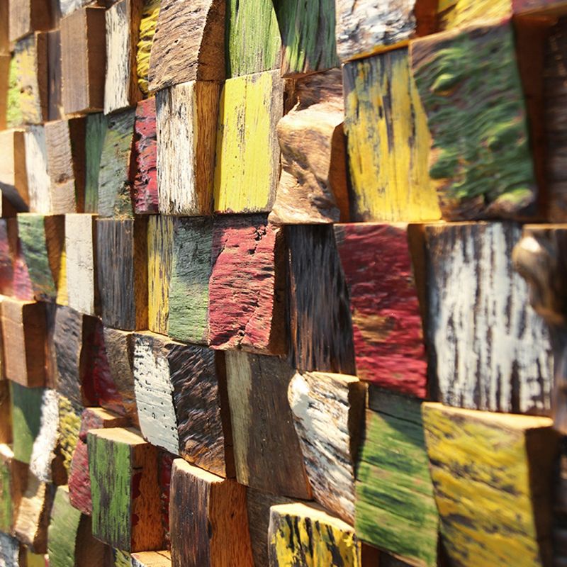 BowLift | Wall cladding wood shiplap mosaic modern interior wall cladding