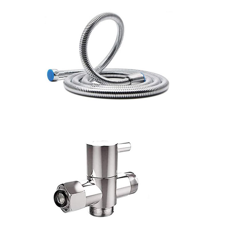 BowLift | Round Dual Showerhead Stainless Steel 5 Spray Patterns Wall Mounted Showerhead