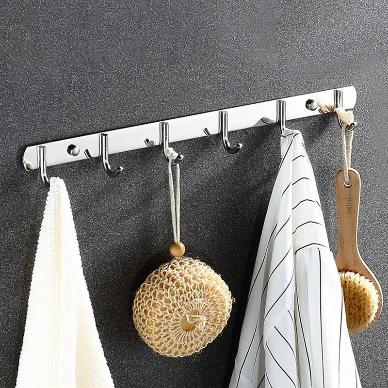 BowLift | Classic Polished Chrome Bathroom Accessory Set Towel Rail/Paper Holder/Bathrobe Hook Included