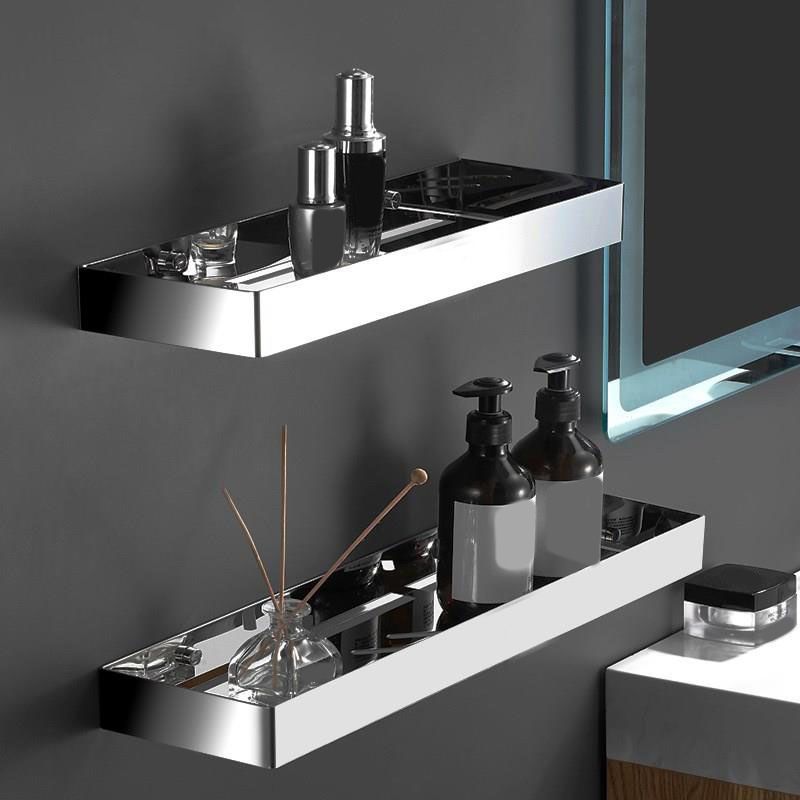 BowLift | Contemporary Stainless Steel Bathroom Shelf 2-piece Bathroom Accessory Set