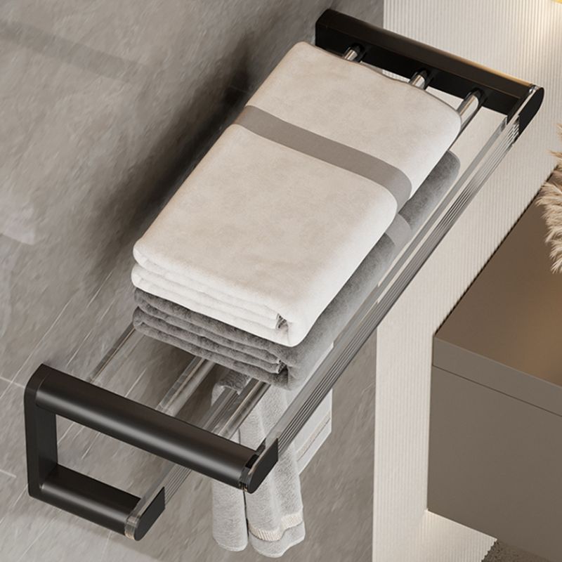 BowLift | Black Bathroom Set Metallic & Acrylic Bathroom Accessories Set made of Stainless Steel Aluminium